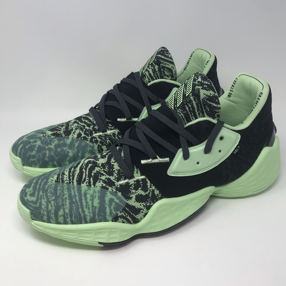 Adidas James Harden Vol. 4 Green Glow  Size 15 EF1000 NEW